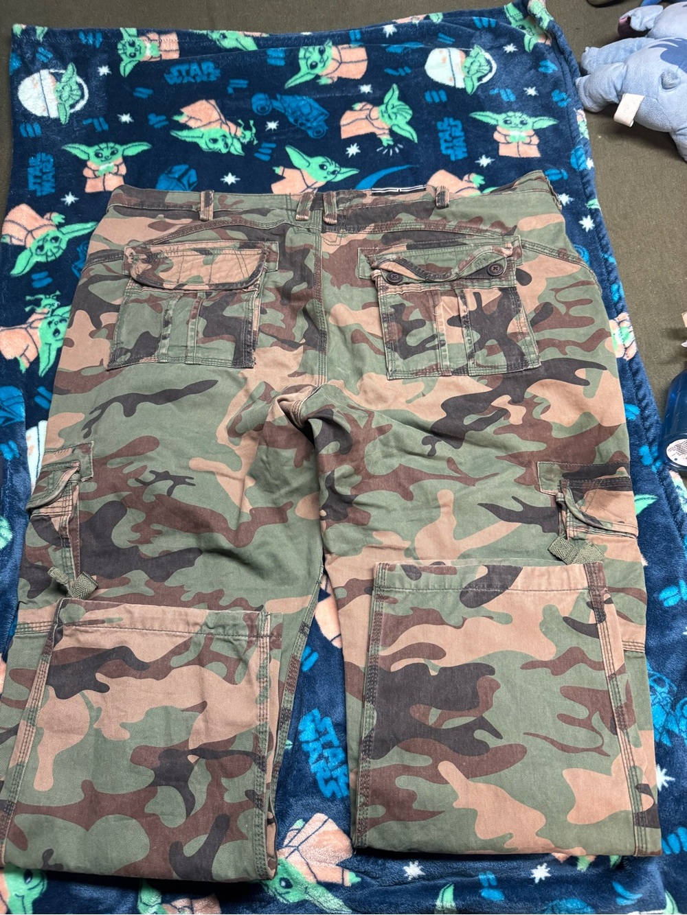 Jordan Craig Men Camo Cargo Pants - Green/Brown